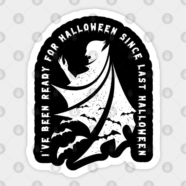 Halloween Outfit for a Vampire Lover Sticker by AlleyField